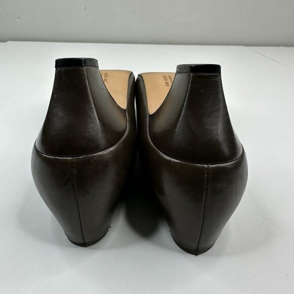 Salvatore Ferragamo Women’s Brown Canora Designer‎ Leather Pump US 7.5 B - Picture 7 of 16
